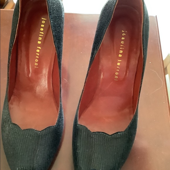 NWOT BLACK CROC PEEP TOES - Picture 5 of 5